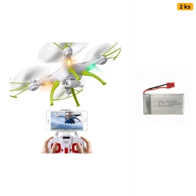SYMA X5cHW - Wifi kamera - Aretace letové hladiny + 2x akumulátor 1200mAh (+36min letu)