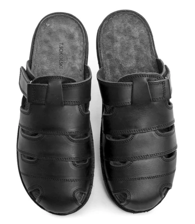 T. Sokolski T.Sokolski L25-417 černé pánské nazouváky