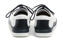 T. Sokolski T.Sokolski W26-01 bílo modré dámské polobotky