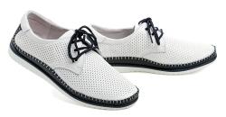 T. Sokolski T.Sokolski W26-01 bílo modré dámské polobotky