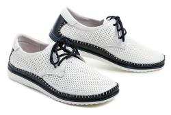 T. Sokolski T.Sokolski W26-01 bílo modré dámské polobotky