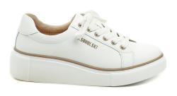 T. Sokolski T.Sokolski W26-235 bílé dámské polobotky na klínku