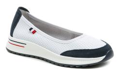 T. Sokolski T.Sokolski W26-608 bílo modré dámské mokasíny