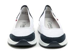 T. Sokolski T.Sokolski W26-608 bílo modré dámské mokasíny