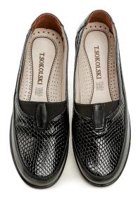 T. Sokolski W23-481 černé dámské mokasíny