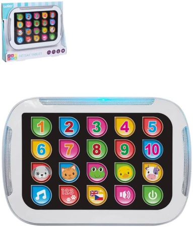 Tablet baby naučný česky mluvící na baterie Světlo Zvuk CZ Tablet baby naučný česky mluvící na baterie Světlo Zvuk CZ