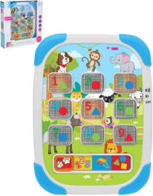 Tablet baby naučný česky mluvící se zvířátky na baterie Světlo Zvuk CZ Tablet baby naučný česky mluvící se zvířátky na baterie Světlo Zvuk CZ