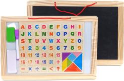 Tabule magnetická oboustranná na křídy / fixy set s písmenky a puzzle Tabule magnetická oboustranná na křídy / fixy set s písmenky a puzzle