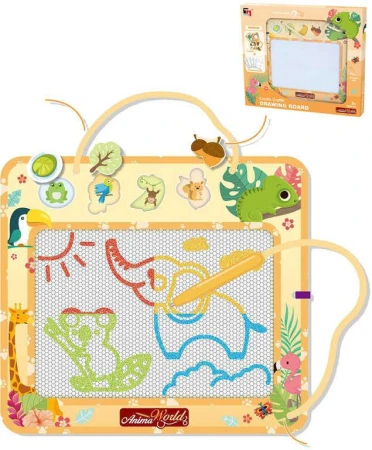 Tabulka magická kreslicí set s kouzelným perem a 4 razítky zvířátka Tabulka magická kreslicí set s kouzelným perem a 4 razítky zvířátka