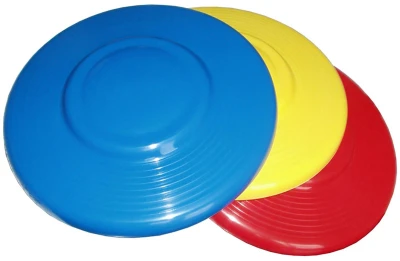 Talíř létající barevný 22cm UFO disk frisbee házecí 3 barvy plast