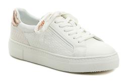 Tamaris 1-23736-42 bílé dámské polobotky se zlatorůžovým prvkem