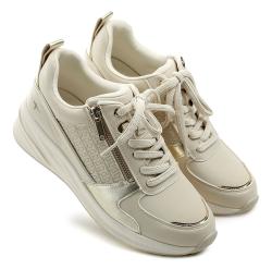 Tamaris 1-23754-45 zlato béžové dámské polobotky na klínku