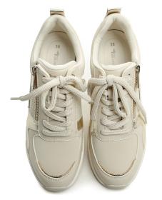 Tamaris 1-23754-45 zlato béžové dámské polobotky na klínku