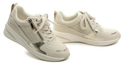 Tamaris 1-23754-45 zlato béžové dámské polobotky na klínku