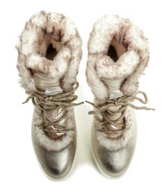 Tamaris 1-26854-29 gold dámské zimní boty