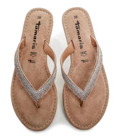 Tamaris 1-27129-44 ružové glam dámske žabky