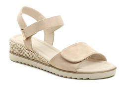Tamaris 1-28118-44 béžové dámské sandály na klínku Tamaris 1-28118-44 béžové dámské sandály na klínku