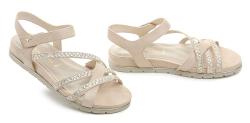 Tamaris 1-28152-44 béžové dámské sandály