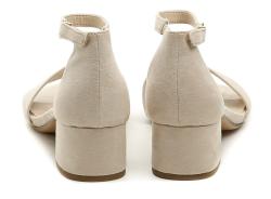 Tamaris 1-28201-42 béžové dámské sandály na podpatku