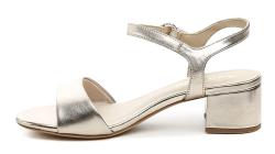 Tamaris 1-28249-42 světle zlaté dámské sandály na podpatku