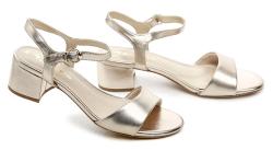 Tamaris 1-28249-42 svetlo zlaté dámske sandále na podpätku