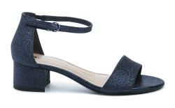 Tamaris 1-28295-42 navy glam dámské sandály na podpatku