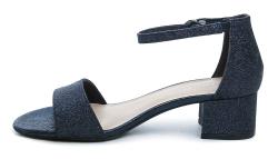 Tamaris 1-28295-42 navy glam dámské sandály na podpatku