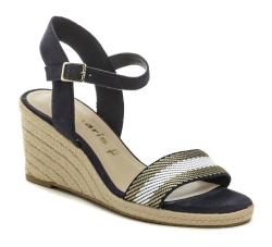 Tamaris 1-28329-42 navy dámske sandále na klinčeku