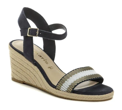 Tamaris 1-28329-42 navy dámské sandály na klínku Tamaris 1-28329-42 navy dámské sandály na klínku
