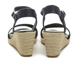 Tamaris 1-28329-42 navy dámské sandály na klínku