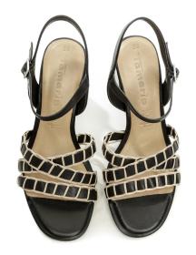 Tamaris 1-28337-28 černé dámské sandály na podpatku