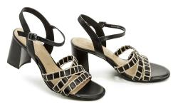 Tamaris 1-28337-28 černé dámské sandály na podpatku