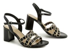 Tamaris 1-28337-28 černé dámské sandály na podpatku