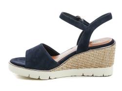 Tamaris 1-28360-44 navy dámské sandály na klínku