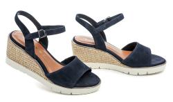 Tamaris 1-28360-44 navy dámské sandály na klínku
