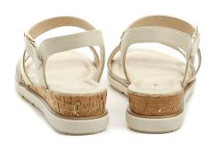 Tamaris 1-28713-46 béžové dámské sandály na klínku