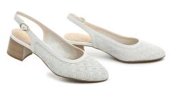 Tamaris 8-89501-42 bílá dámská letní obuv na podpatku