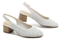 Tamaris 8-89501-42 bílá dámská letní obuv na podpatku