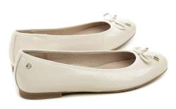 Tamaris Comfort 8-52102-42 krémové dámske nadmerné baleríny