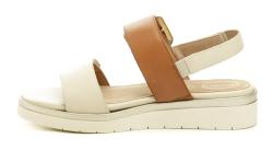 Tamaris Comfort 8-58706-42 béžovo hnědé dámské nadměrné sandály