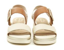 Tamaris Comfort 8-58706-42 béžovo hnědé dámské nadměrné sandály