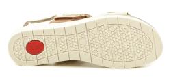Tamaris Comfort 8-58706-42 béžovo hnědé dámské nadměrné sandály