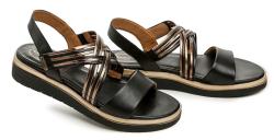 Tamaris Comfort 8-58707-42 čierne dámske nadmerné sandále
