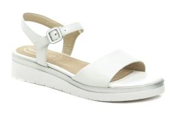 Tamaris Comfort 8-58708-42 biele dámske nadmerné sandále