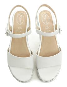 Tamaris Comfort 8-58708-42 biele dámske nadmerné sandále