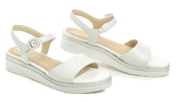 Tamaris Comfort 8-58708-42 biele dámske nadmerné sandále