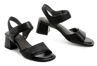 Tamaris Comfort 8-88317-44 černé dámské sandály na podpatku