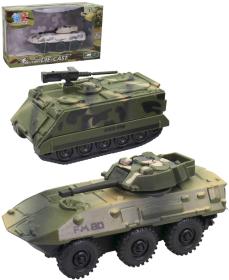 Tank kovový model zpětný chod vojenská technika 3 druhy Tank kovový model zpětný chod vojenská technika 3 druhy