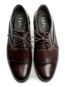 Tapi A-7579 tmavohnedá pánska spoločenská obuv