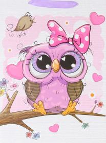 Taška dárková sovičky velká 31x42cm karton 4 druhy